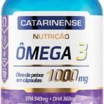 Catarinense - Ômega 3 1000mg, Azul Translúcido, 120 caps