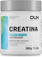 Creatina Monohidratada Sem Sabor - Pote 300g - Suplementação Treino Academia, Ganho Muscular Hipertrofia, Força Energia Resistência, Suplementos Naturais - DUX HUMAN HEALTH