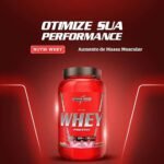 Integralmédica Nutri Whey Protein Morango – Pote de 900 g - Super Mass Gainer - Imagem 2