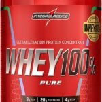 Integralmédica - Whey Protein Concentrado Chocolate Maltado 100% Pure - 21g de Proteína por Scoop, Suplementação Alimentar Pós-Treino, Fórmula Enriquecida com BCAAs - Pote 900g