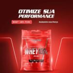 Integralmédica - Whey Protein Concentrado Chocolate 100% Pure - 21g de Proteína por Scoop, Suplementação Alimentar Pós-Treino, Fórmula Enriquecida com BCAAs - Pouch 1,8kg - Imagem 2