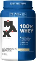 Max Titanium 100% Whey - 900G Baunilha