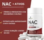 NAC 600mg com Molibdênio e Selênio, Longa Duração: 4 Meses de Uso, 120 cápsulas, Fortalvit - Imagem 2