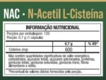 NAC N-Acetil L-Cisteína 600mg 120 Cápsulas - Nutrione - Imagem 3