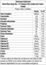 NUTRATA WHEY GREGO 40G DISPLAY C/ 12 BARRAS - COOKIES & CREAM - Imagem 2