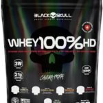 Refil Whey 100% Hd Baunilha 900G, Black Skull