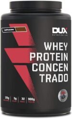 Whey Protein Concentrado Cappuccino Pote 900g – Contribui para o Ganho Muscular Hipertrofia – Dux Human Health