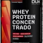 Whey Protein Concentrado Caramelo Salgado Pote 900g – Contribui para o Ganho Muscular Hipertrofia – Dux Human Health