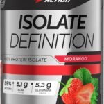 Whey Protein Isolado Isolate Definition 900g Sabor Morango Bodyaction